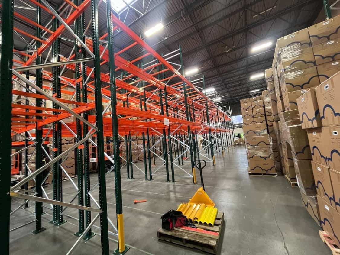 Strategic zoning enhances operational flow with the pallet racking project in Calgary